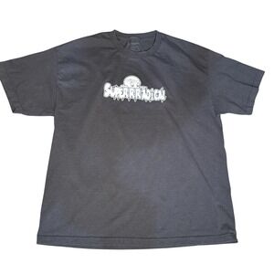 Superrradical T-Shirt Mens XL Black Casper Ghost Graffiti Streetwear Tee